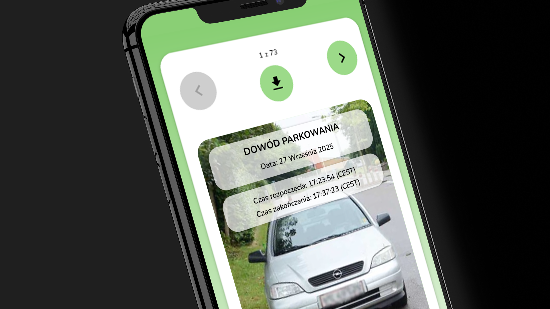 Dowód parkowania